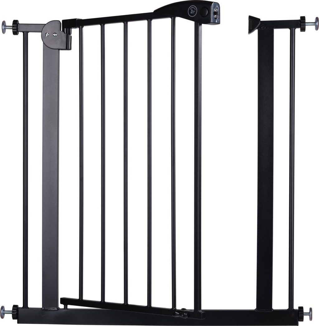 Liefjes & Co Stair Gate Without Drilling - 75 to 82 cm - Safety Gates - Child Gate - Clamp Mounting - Black