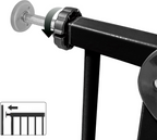 Liefjes & Co Traphekje Zonder Boren - 83 t/m 90cm - Veiligheidshekjes - Kinderhekje - Klembevestiging - Zwart