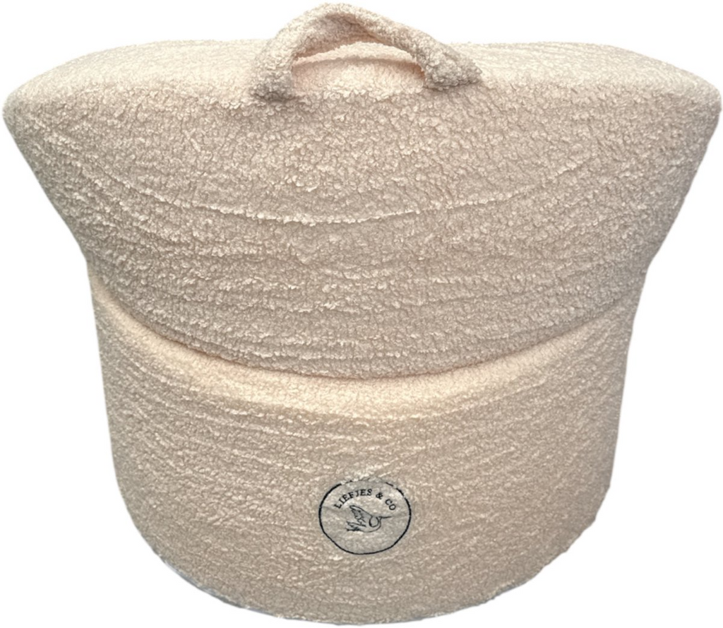 Liefjes & Co Teddy XL Fluffy Sofa - Children's Armchairs - Children's Chair - Children's Sofa - Beige