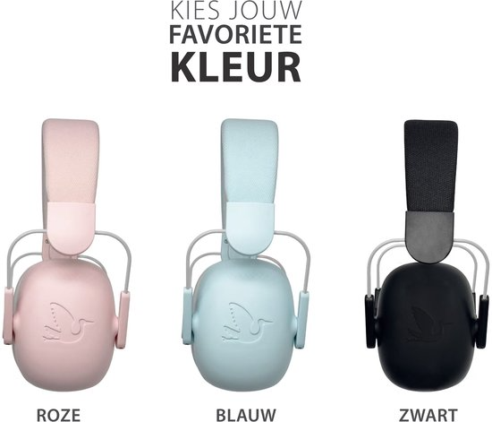 Liefjes & Co Hushy Hearing Protection for Children and Toddlers – Hearing Protectors - Earmuffs for Children Black