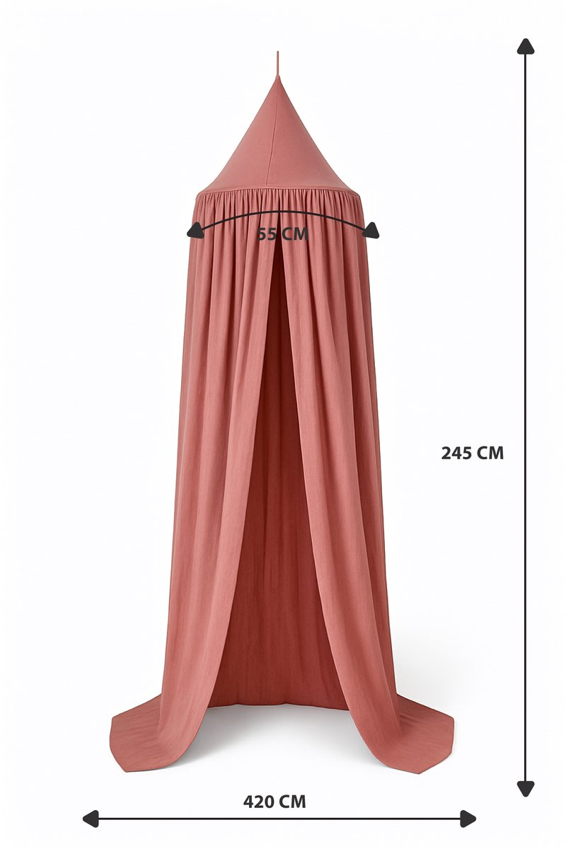 Liefjes & Co Mosquito Net Cameo Brown – 270 cm – Baby Canopy