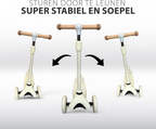 Liefjes & Co Children's Scooter - 3-Wheel Scooter - With Light-Up Wheels - 2-6 Years - Vanilla Beige
