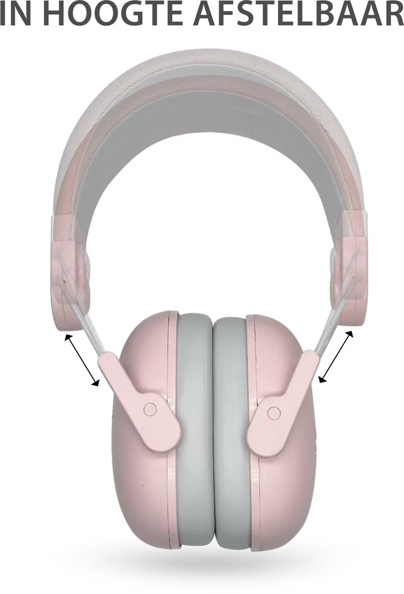 Liefjes & Co Hushy Hearing Protection for Children and Toddlers – Ear Protectors - Earmuffs for Children Pink
