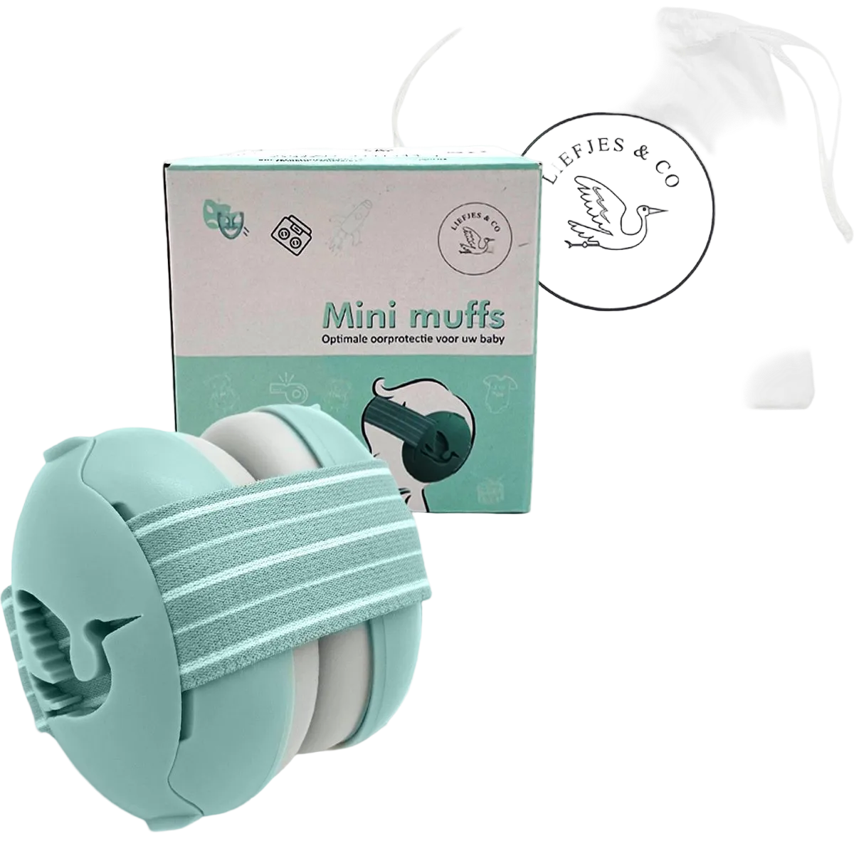 Liefjes & Co Baby - Adjustable Hearing Protection for Babies - Toddlers - Children - 23 dB - Blue