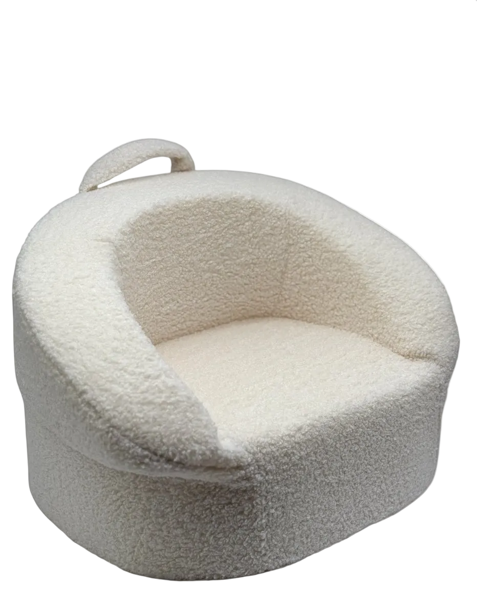 Liefjes & Co Teddy Fluffy Sofa - Children's Armchairs - Children's Chair - Children's Sofa - White