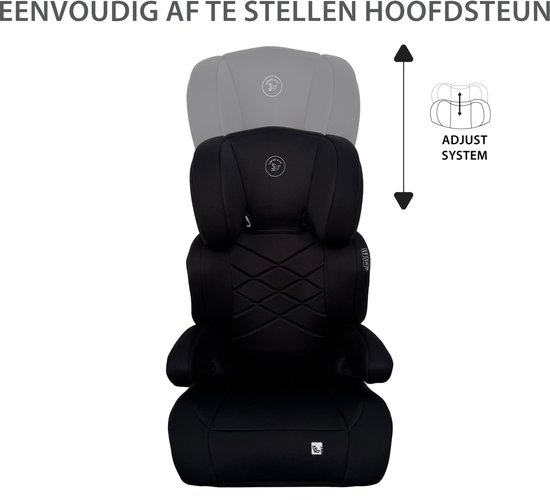 Liefjes & Co Moveup Isofix Car Seat – i-Size – Group 2/3 (100–150 cm) Memory Foam - Adjustable Headrest - Booster