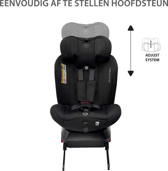 Liefjes & Co Growsafe Car Seat – i-Size 4-in-1 – 360° Rotatable – ISOFIX & Top Tether – Group 0/1/2/3 (40–150 cm)