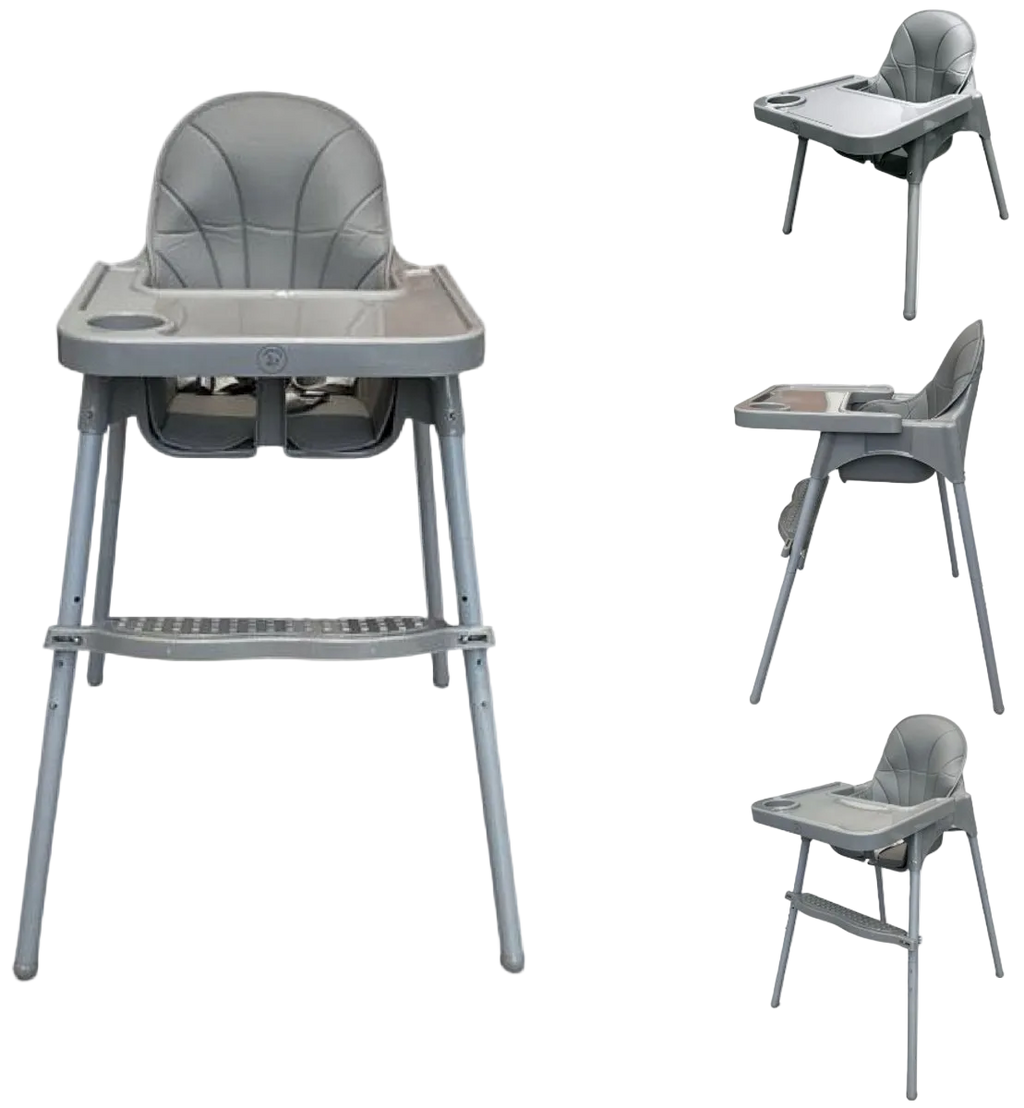 Liefjes & Co High Chair - Baby High Chair - Including Cushion - Adjustable Baby High Chair - 2 in 1 & Toddler Chair - Gray