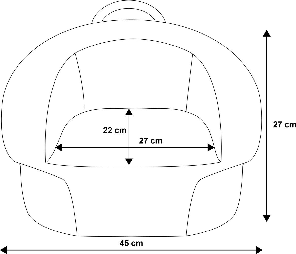 Liefjes & Co Teddy Fluffy Sofa - Children's Armchairs - Children's Chair - Children's Sofa - Pink