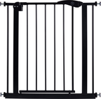 Liefjes & Co Traphekje Zonder Boren - 83 t/m 90cm - Veiligheidshekjes - Kinderhekje - Klembevestiging - Zwart