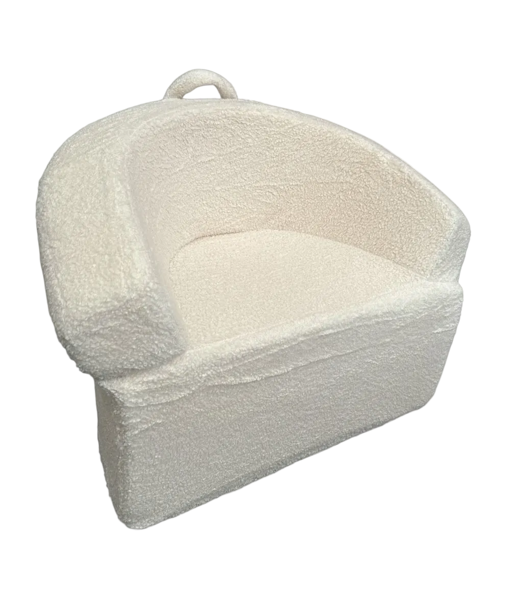 Liefjes & Co Teddy XL Fluffy Sofa - Children's Armchairs - Children's Chair - Children's Sofa - White