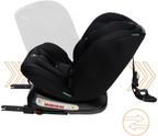 Liefjes & Co Growsafe Car Seat – i-Size 4-in-1 – 360° Rotatable – ISOFIX & Top Tether – Group 0/1/2/3 (40–150 cm)