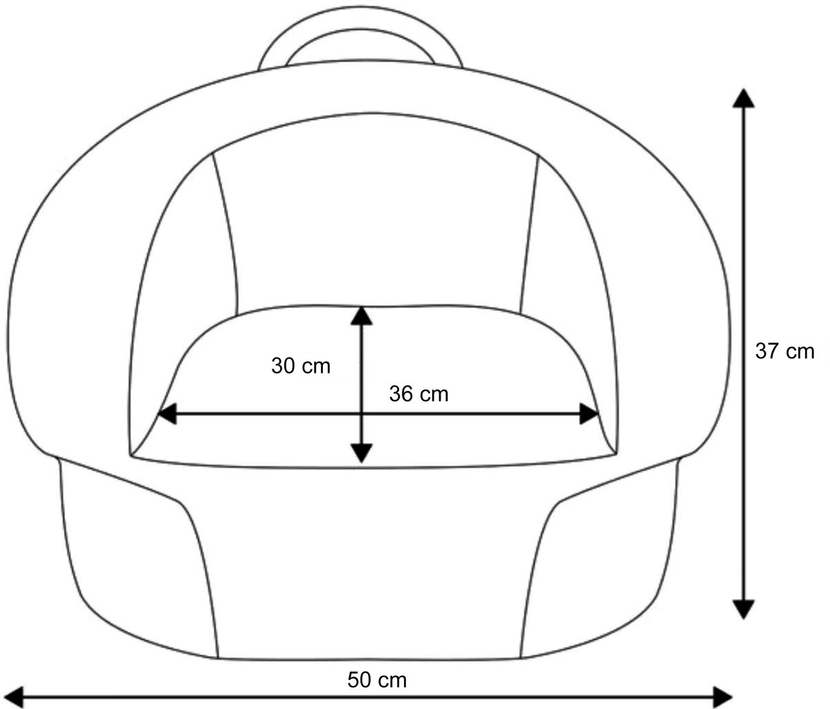 Liefjes & Co Teddy XL Fluffy Sofa - Children's Armchairs - Children's Chair - Children's Sofa - White