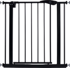 Liefjes & Co Stair Gate Without Drilling - 90 to 95 cm - Safety Gates - Child Gate - Clamp Mounting - Black