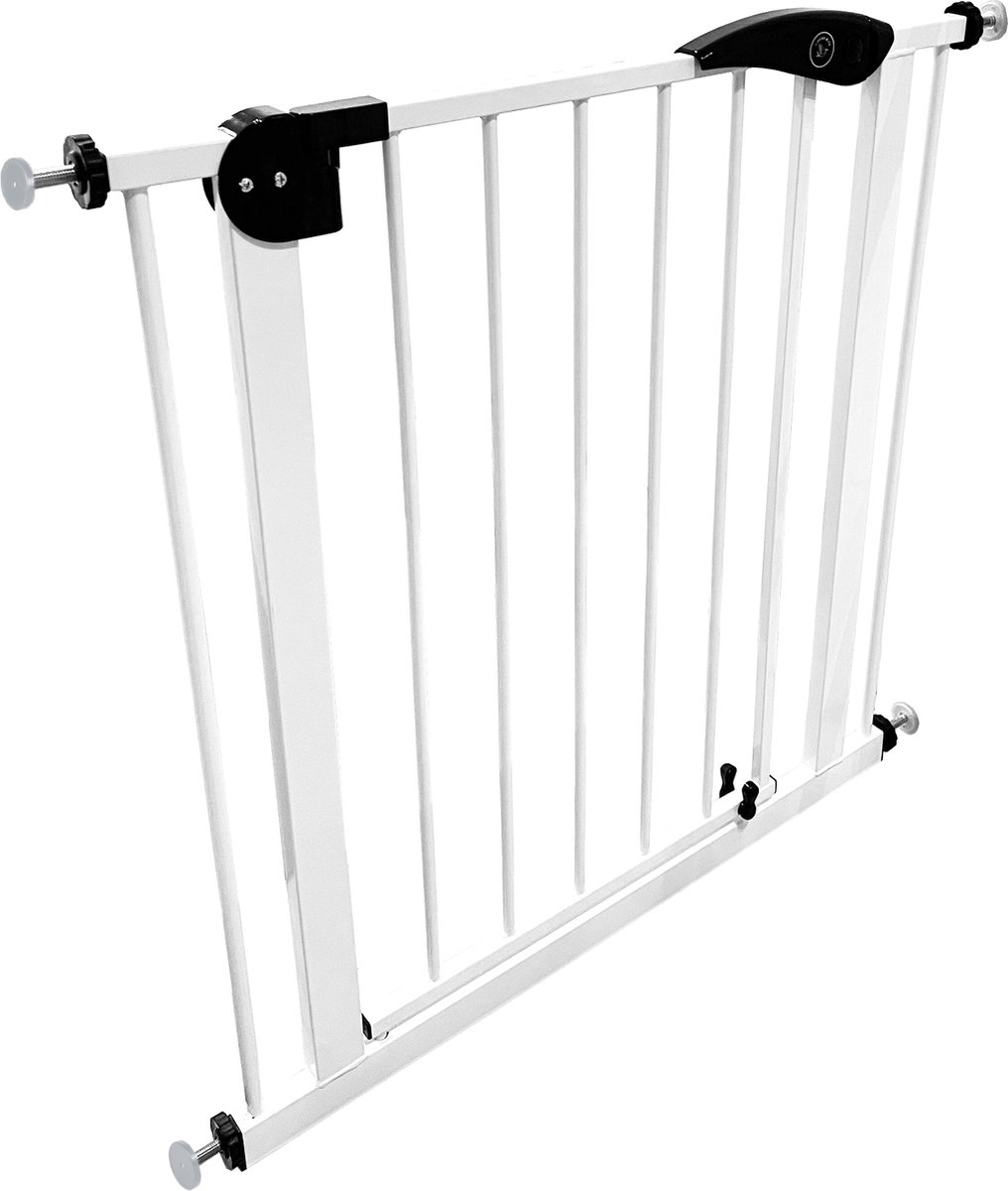 Liefjes & Co Stair Gate Without Drilling - 90 to 95 cm - Safety Gates - Child Gate - Clamp Mounting - White