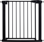 Liefjes & Co Childlock Stair Gate Without Drilling - 75 to 95 cm - Safety Gates - Child Gate - Clamp Mounting - Black - With Double Lock