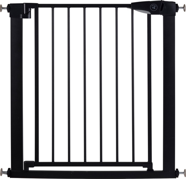 Liefjes & Co Childlock Stair Gate Without Drilling - 75 to 95 cm - Safety Gates - Child Gate - Clamp Mounting - Black - With Double Lock